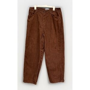BDG Urban Outfitters Corduroy Pants Mens 34x32 Dad Fit Brown Straight Leg